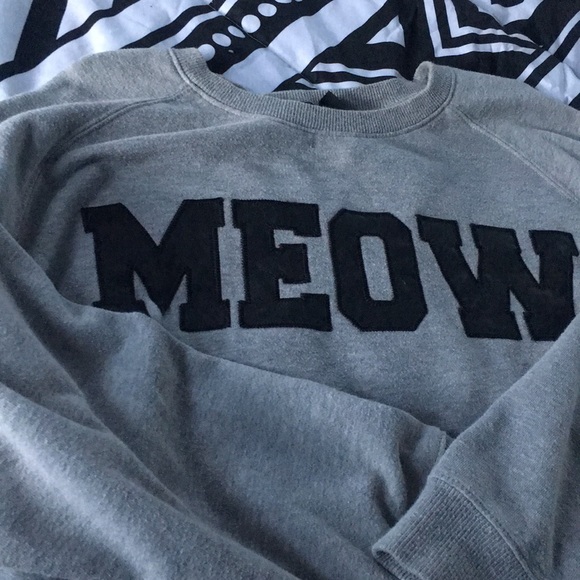 Gray crop sweater - Picture 1 of 2